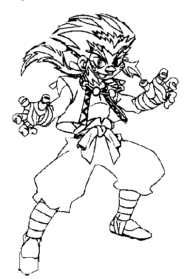 coloriage beyblade kevin